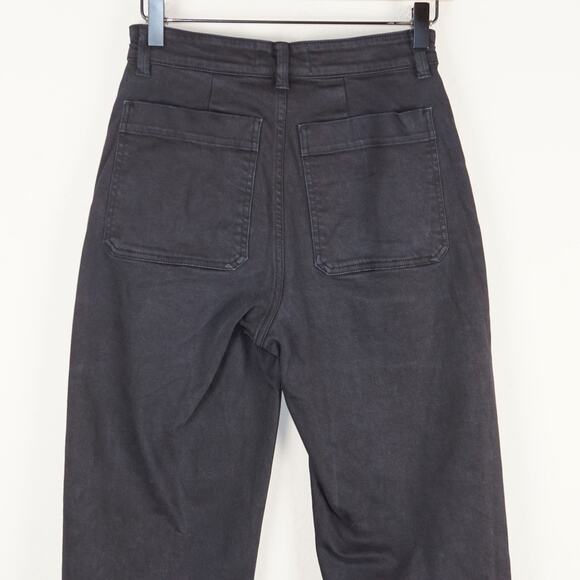 Everlane Black Straight Leg Crop Jeans Womens Sz 0 - Picture 3 of 15